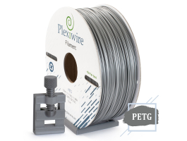 PETG пластик для 3D принтера серебро 1,75мм (400м / 1,2кг)-foto2