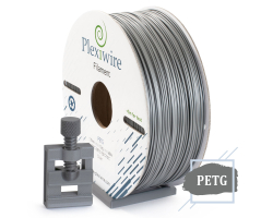 PETG пластик для 3D принтера серебро 1,75мм (400м / 1,2кг)-foto2