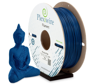 PLA GLITTER пластик для 3D принтера синій 400м / 1.185кг / 1.75мм