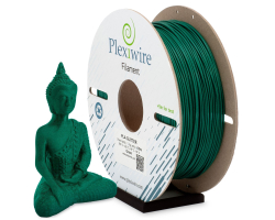 PLA GLITTER пластик для 3D принтера зелений 400м / 1.185кг / 1.75мм